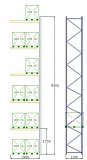 Pal-Rack 9000 pole 1900 / 1000 kg / ďalšie pole