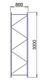 Midi Rack 3000 x 800 mm
