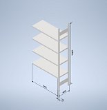 Prídavné pole Stowshelf 2000/400 x 1000