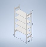 Základné pole Stowshelf 2000/400 x 1000
