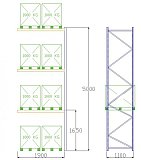 Pal-Rack 5000 box 1900 / 1000 kg / ďalší box