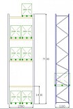 Pal-Rack 7000 array 1900 / 1000 kg / základné pole