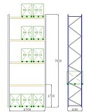 Pal-Rack 7000 box 2700 / 500 kg / základný box