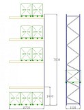 Pal-Rack 7000 box 2700 / 800 kg / ďalší box