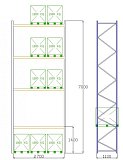Pal-Rack 7000 box 2700 / 800 kg / základný box