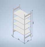 Základné pole Stowshelf 2000/600 x 1000