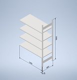 Úložný regál 2000/600 x 1300 prídavné pole