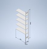 Stowshelf 2500/300 x 1000 prídavné pole