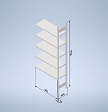 Stowshelf 2500/400 x 1000 prídavné pole