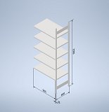 Stowshelf 2500/600 x 1000 prídavné pole