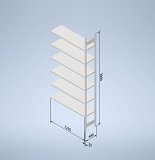 Stowshelf 3000/400 x 1300 prídavné pole