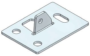 Rám policového regálu 2000x300