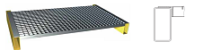 Zapustený rošt 998 x 890 - 750 kg/m2, 1000 kg nad nosníkmi