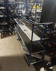 Spádový regál válečkový